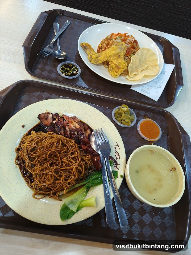 Two Trays of Food
