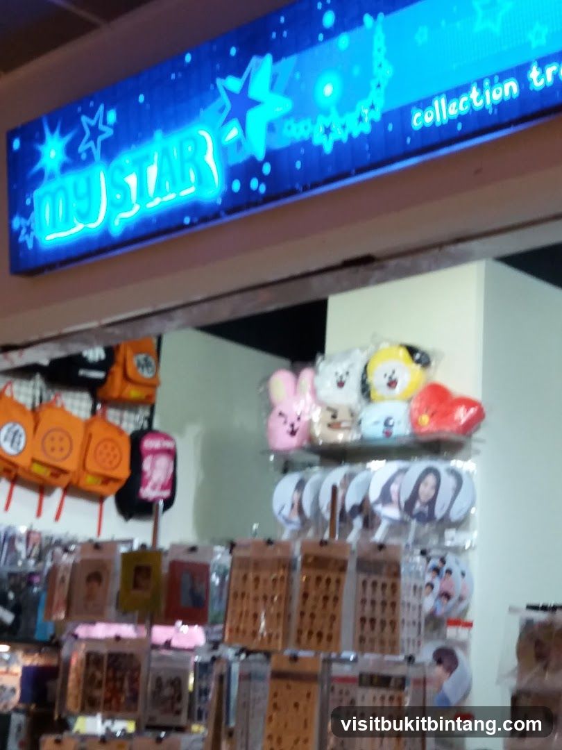 Store interior with merchandise