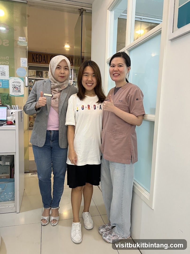 Three people posing for a photo