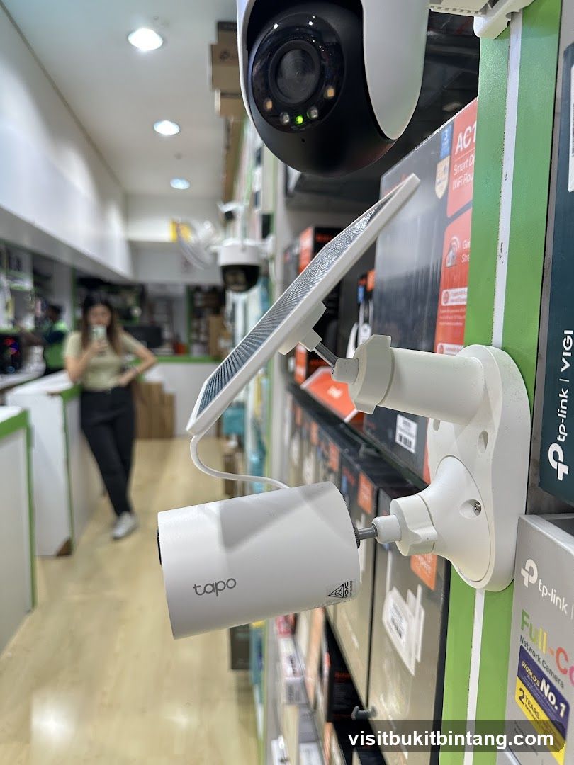 Security Cameras on Display
