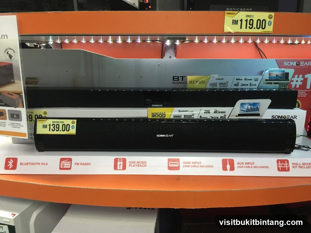 Soundbars on Display