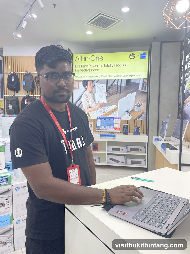 Salesperson in Electronics Store