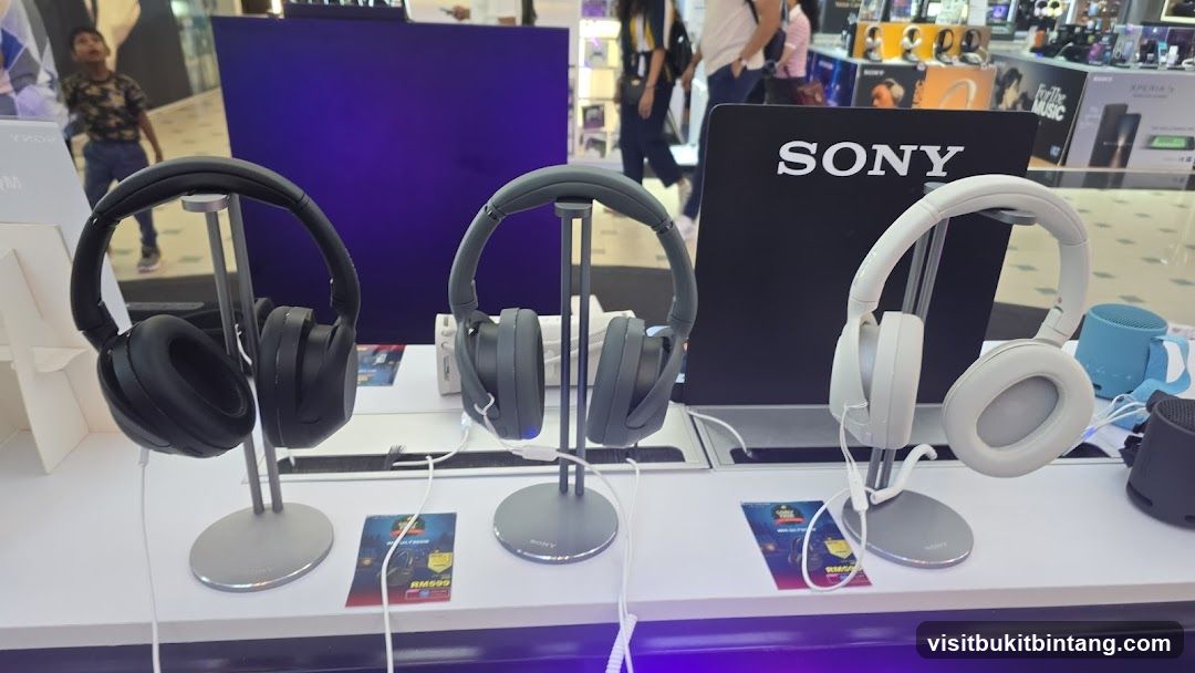 Sony Headphones Display