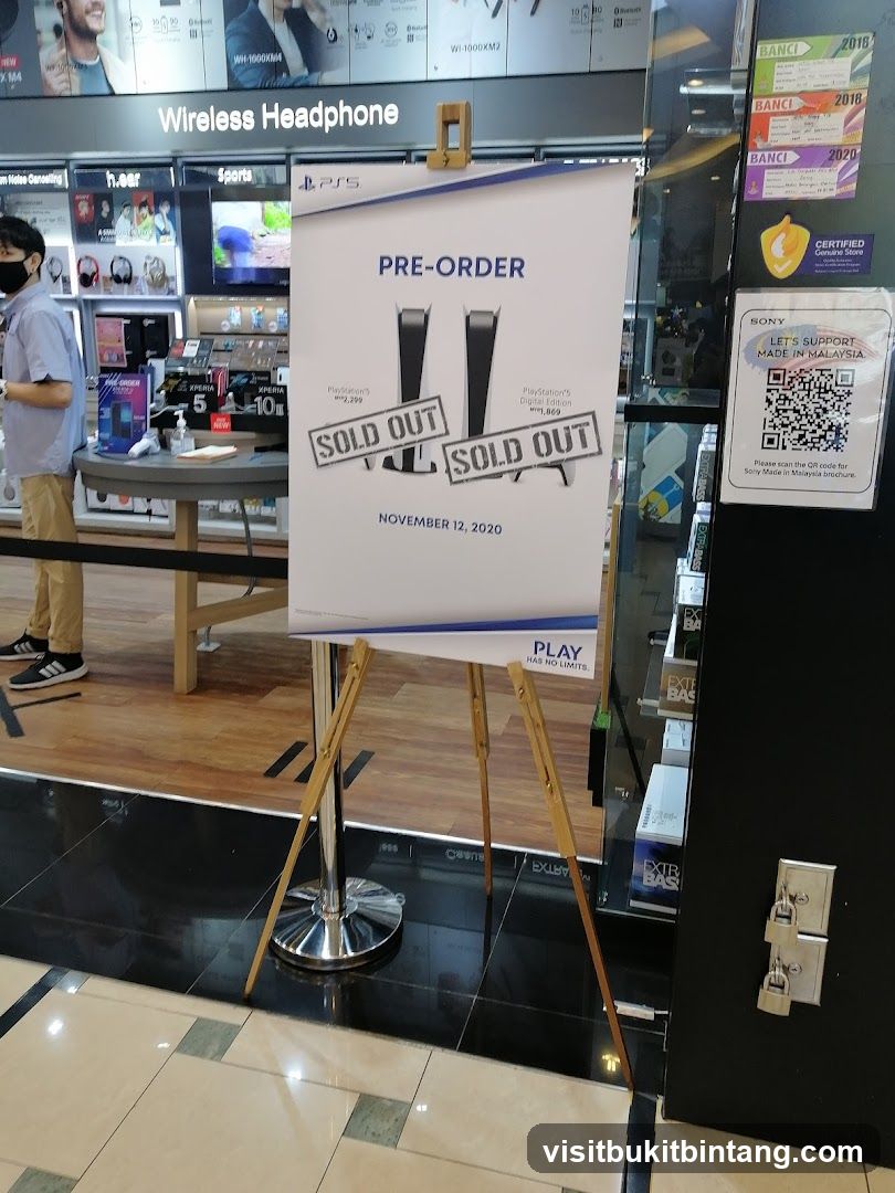 PlayStation 5 Pre-Order Sold Out Sign