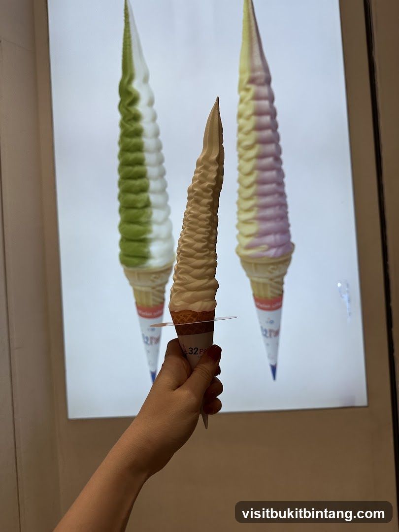 Ice Cream Cones Display