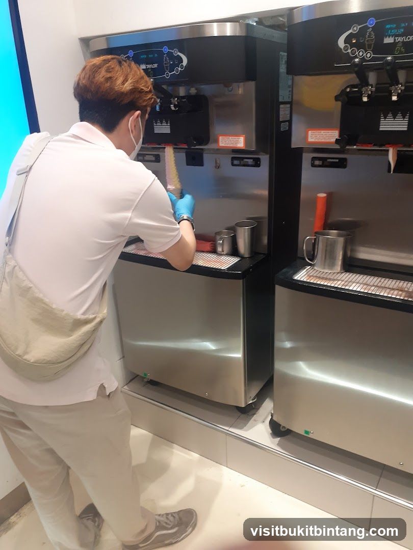 Ice Cream Machine Operation