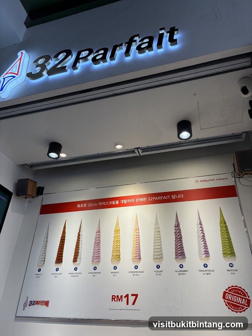 32 Parfait Menu