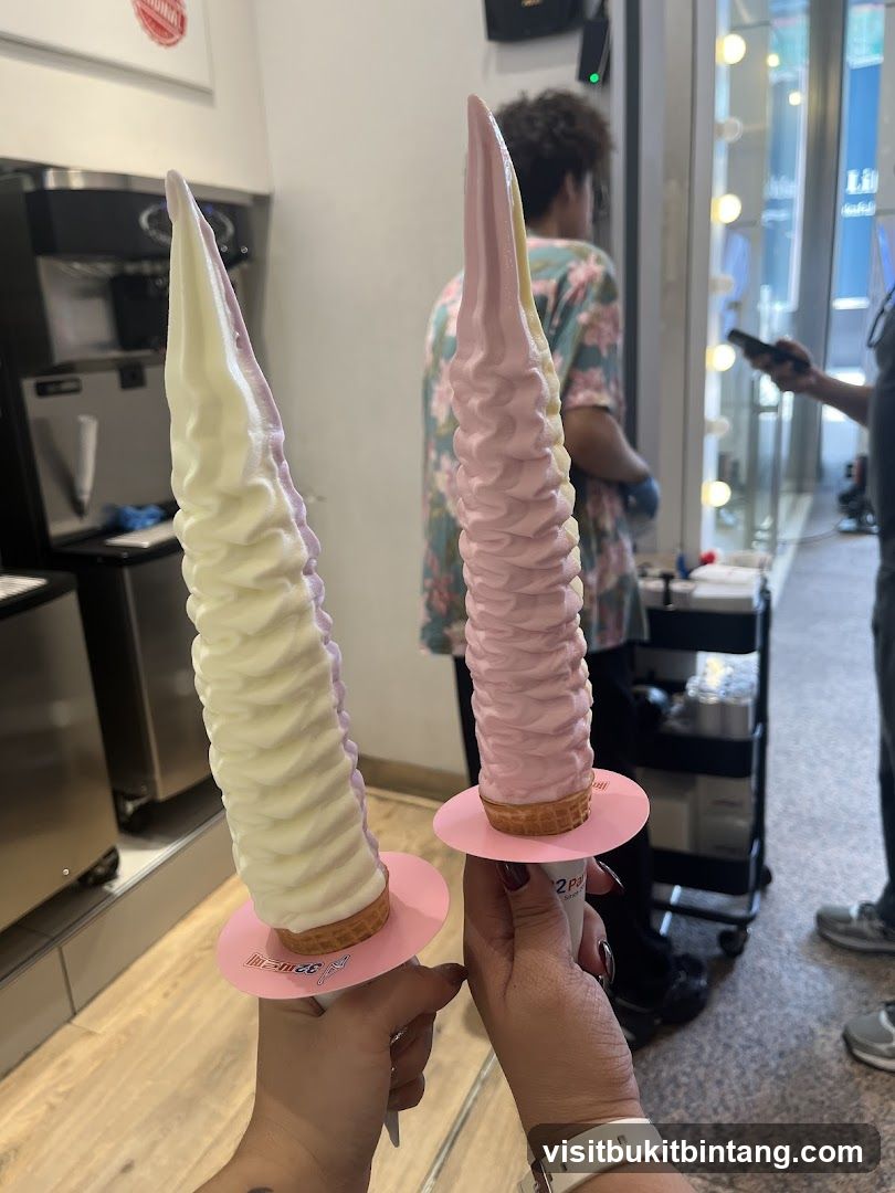 Two Soft Serve Ice Creams