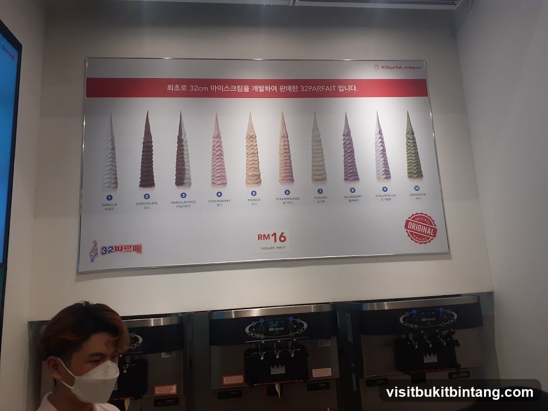 Ice Cream Menu