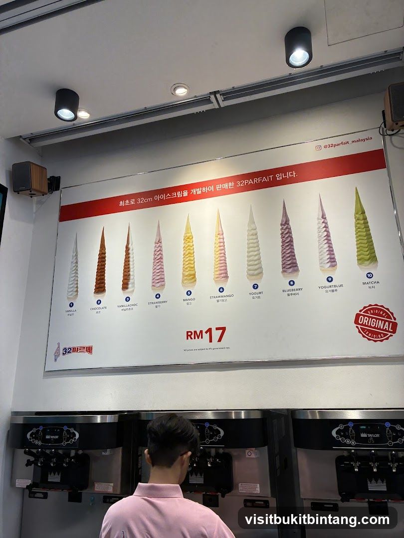 32 Parfait Menu