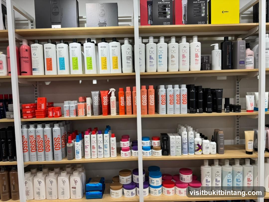 Hair Products on Shelves