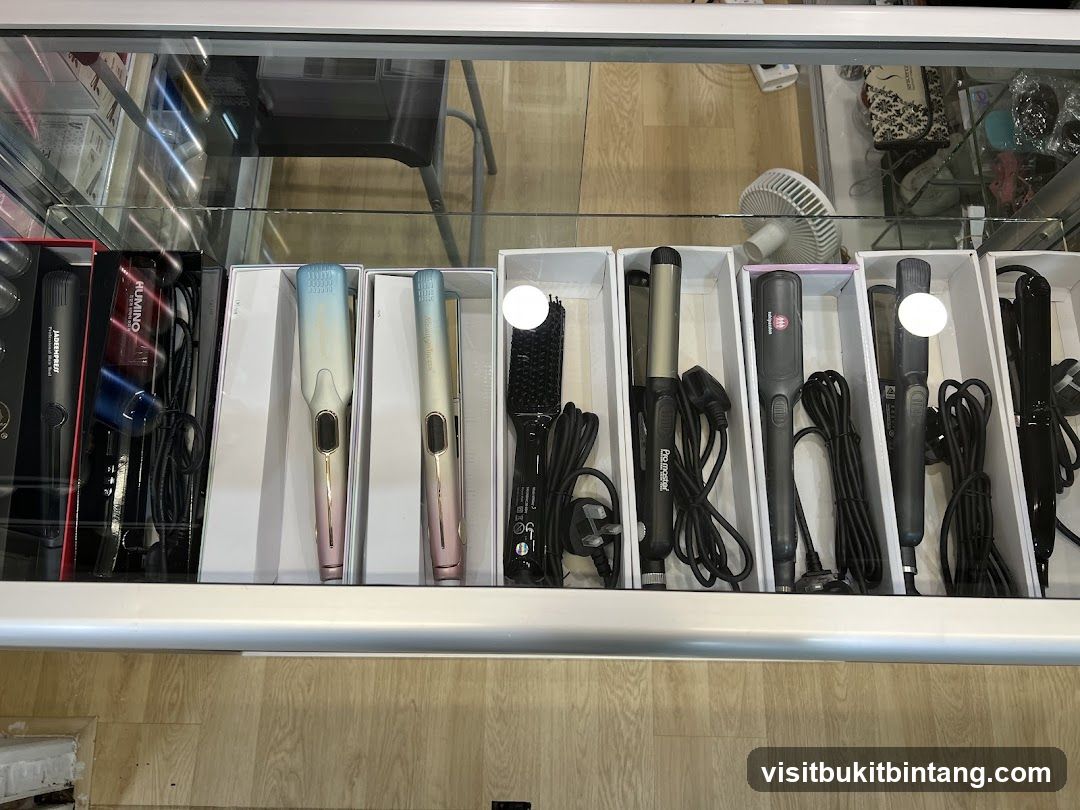 Hair Styling Tools Display