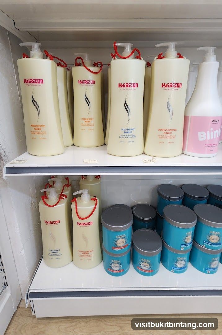 Hair Products on Shelves