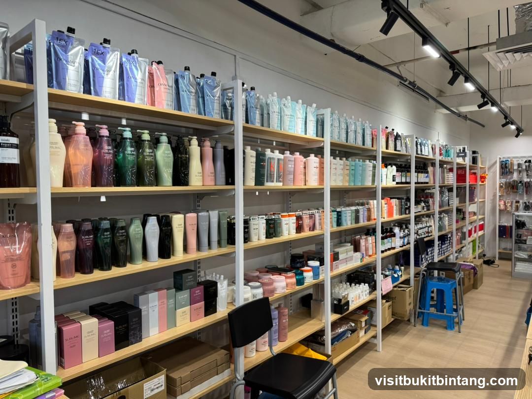 Cosmetics and Personal Care Products on Shelves