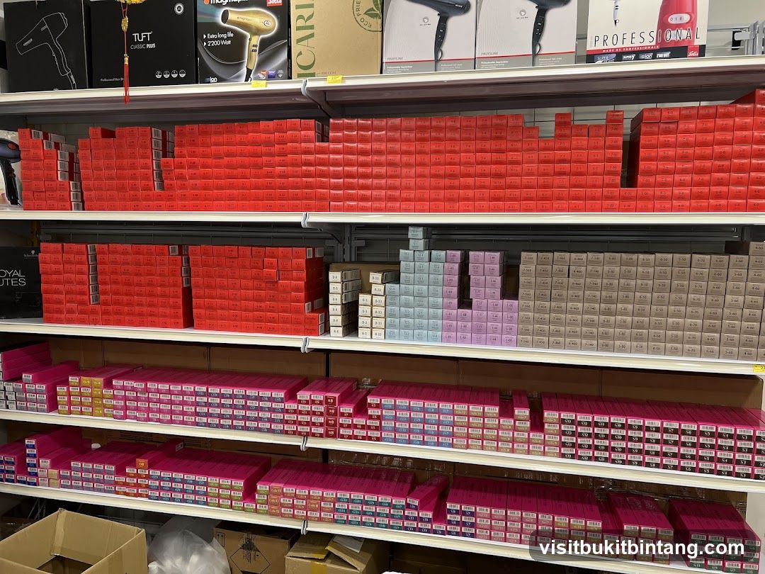 Hair Dye Products on Shelves