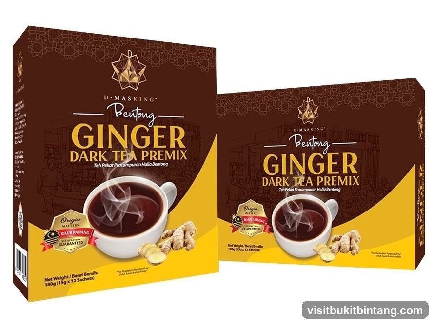 D-Masking Bentong Ginger Dark Tea Premix Packaging