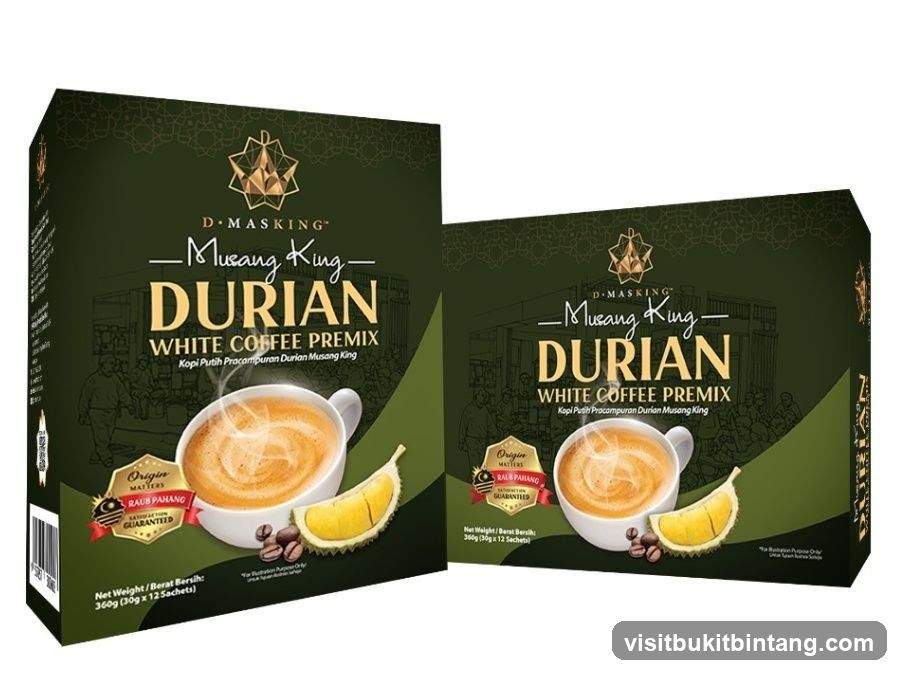 Durian White Coffee Premix Boxes