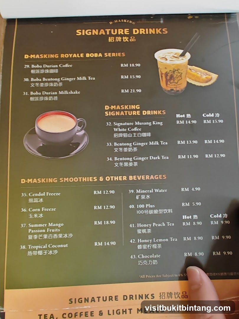 D-MASKING SIGNATURE DRINKS