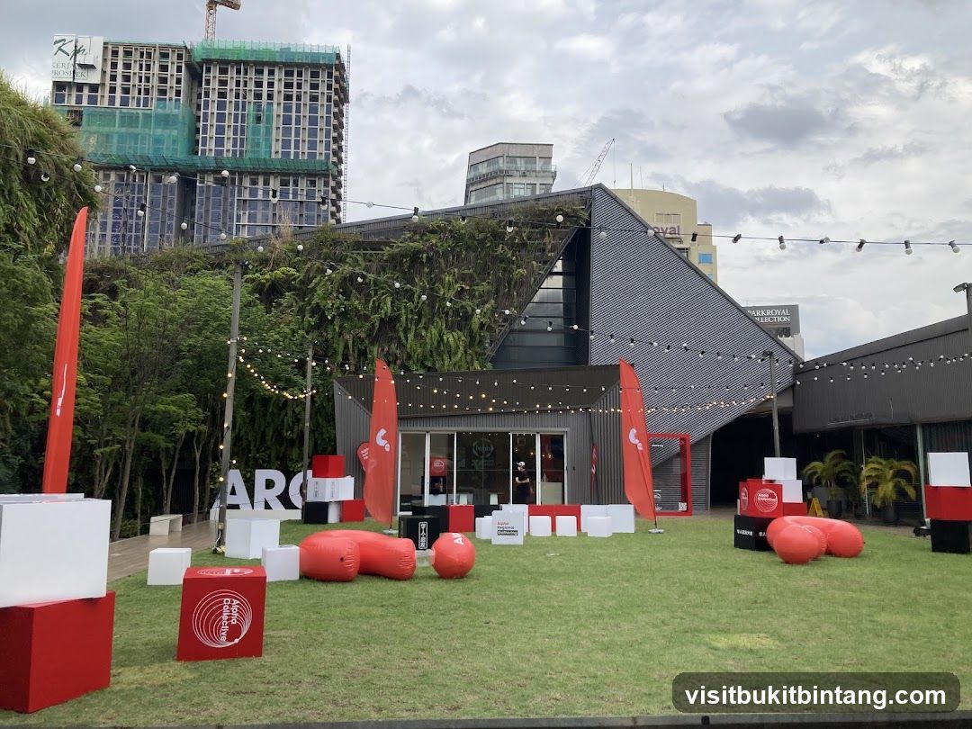 Outdoor Event Space with Branding