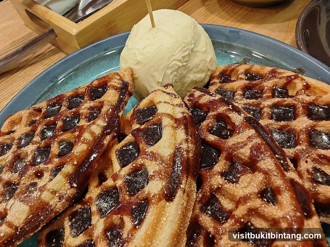 Waffles with Ice Cream