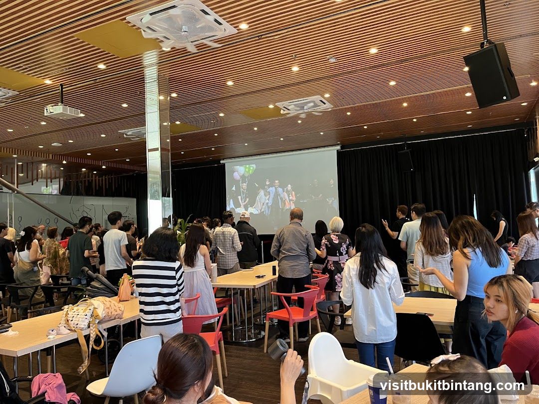 People watching a presentation