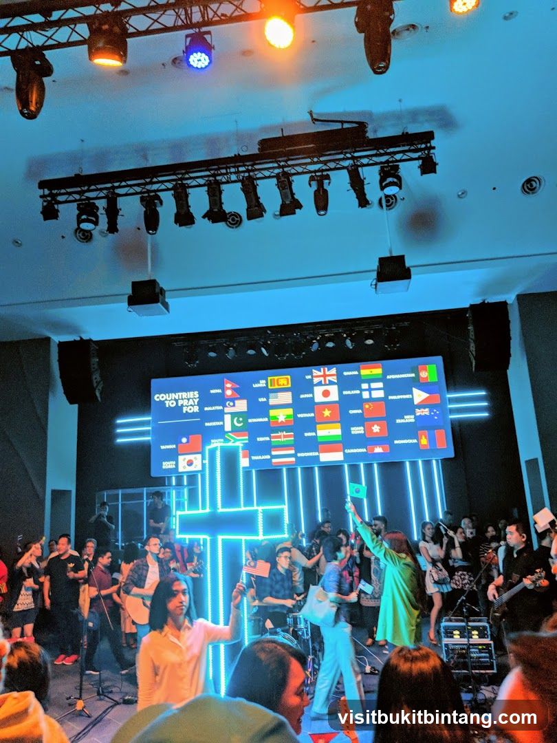 Concert with flags