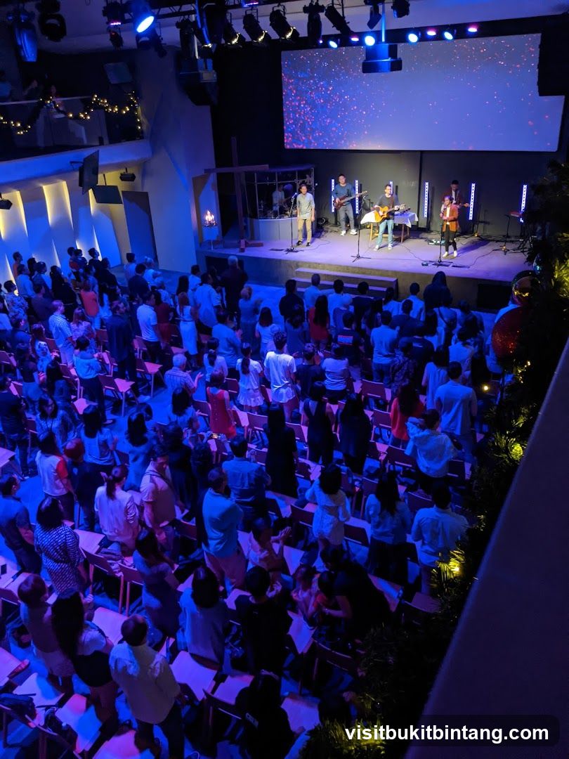 Congregation gathered for a service