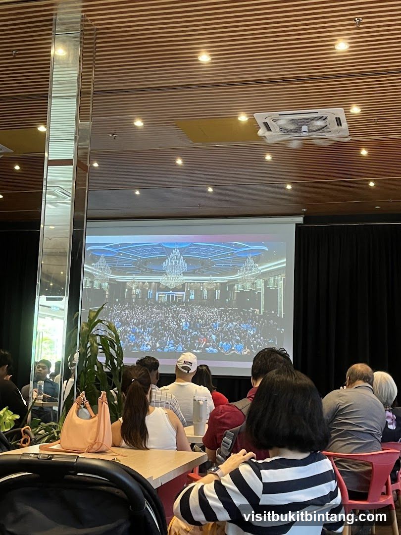 Audience watching a presentation