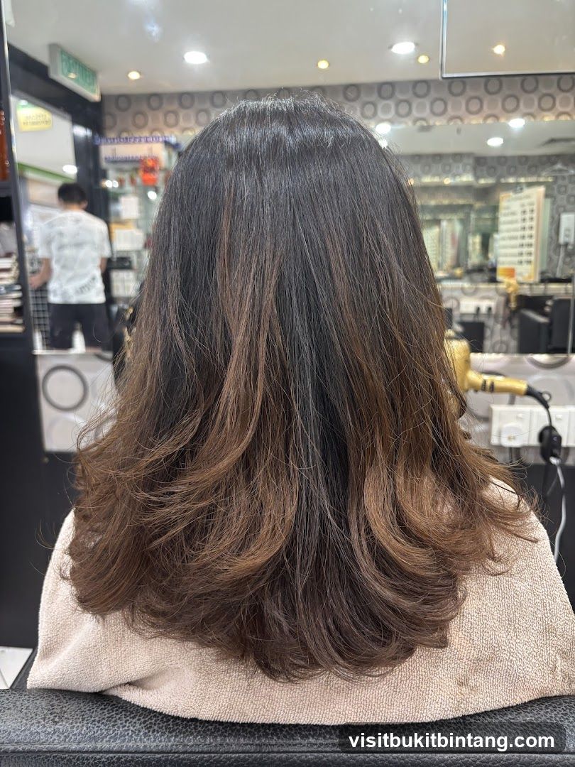 Woman's Hair After Styling