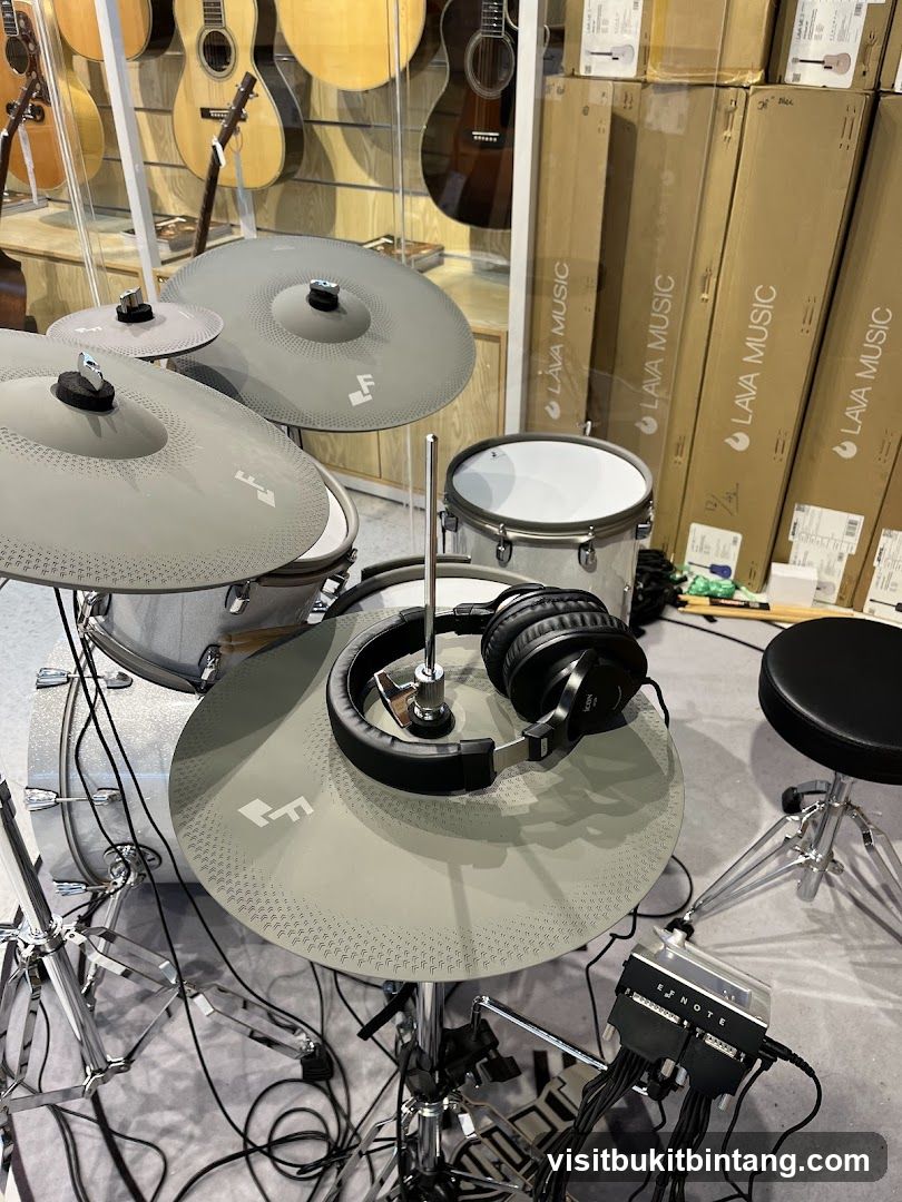 Electronic Drum Set with Headphones