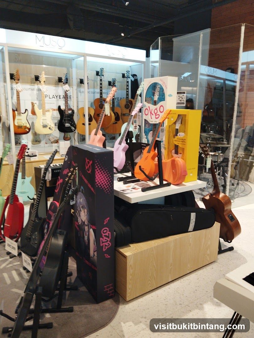 Guitars and Music Equipment Display