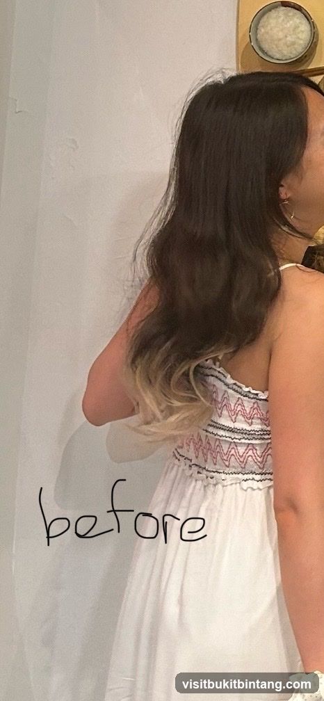 Woman with ombre hair