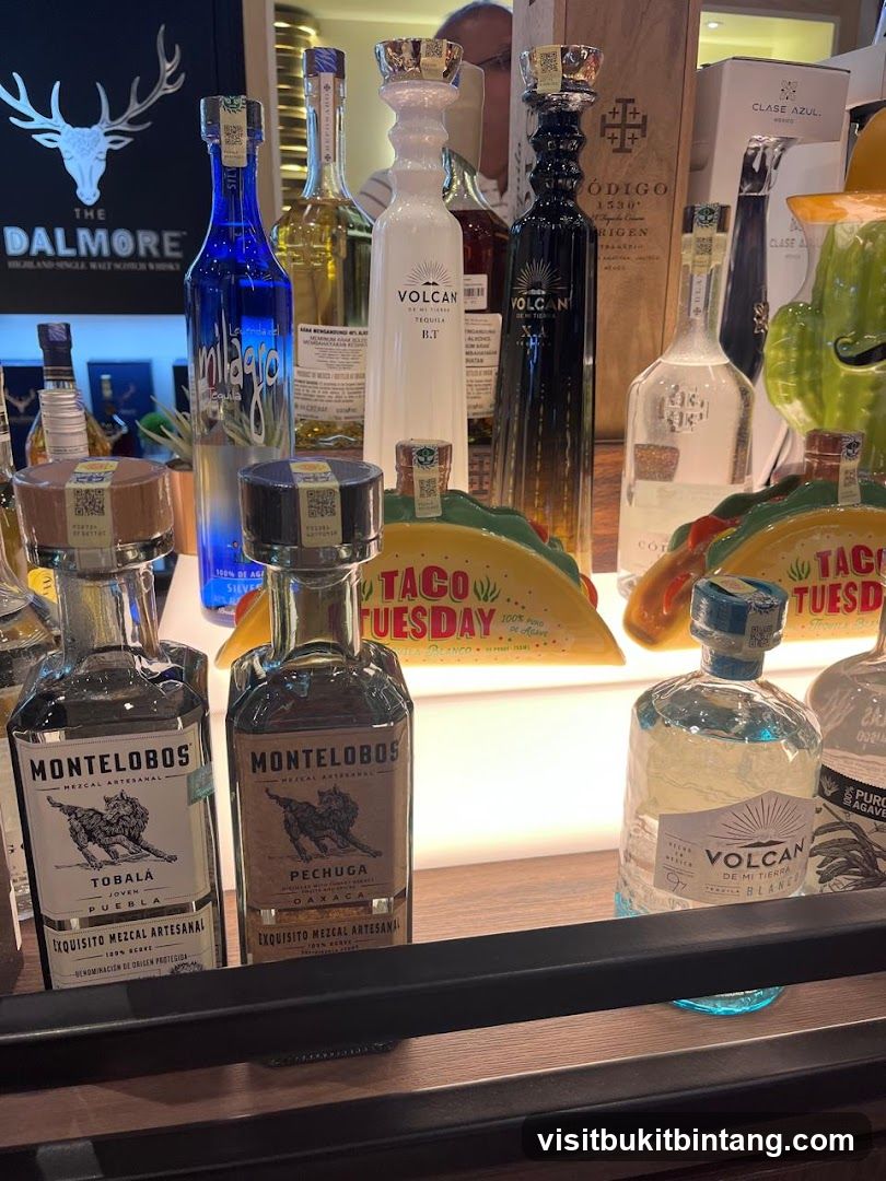 Tequila and Mezcal Display