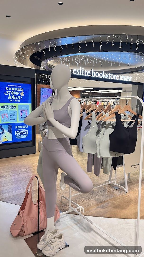 Mannequin in Yoga Pose with Athleisure Wear