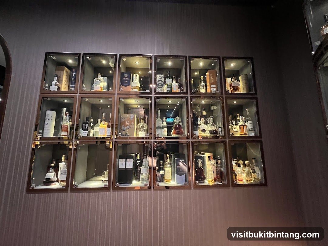 Display of Liquor Bottles