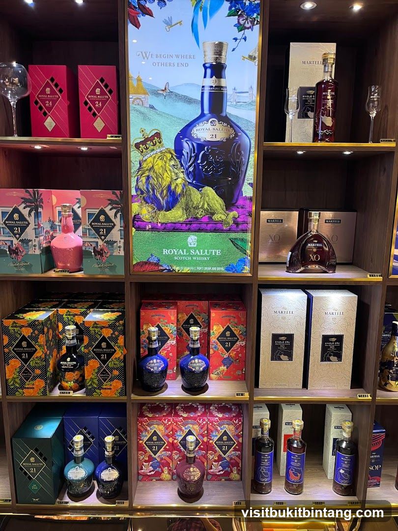 Whiskey and Cognac Display