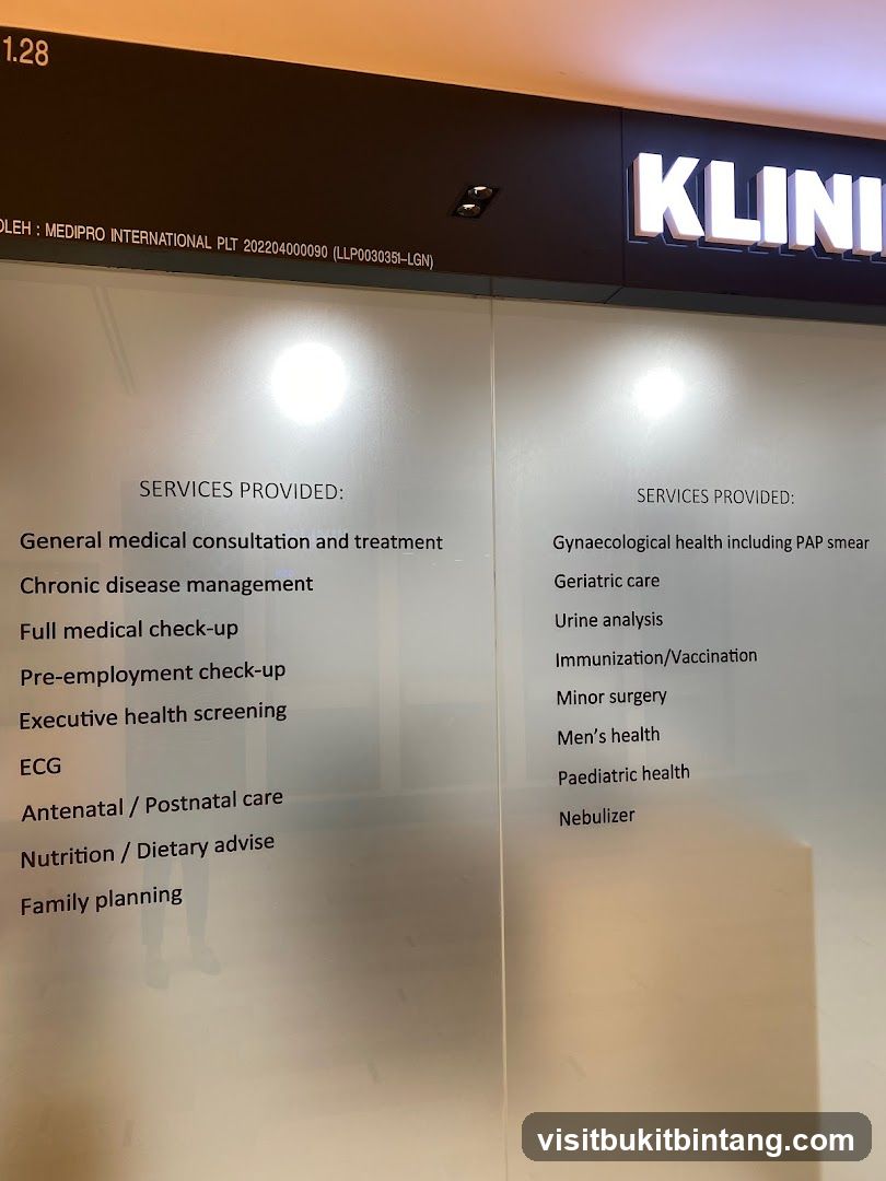 Klinik Medipro Bukit Bintang