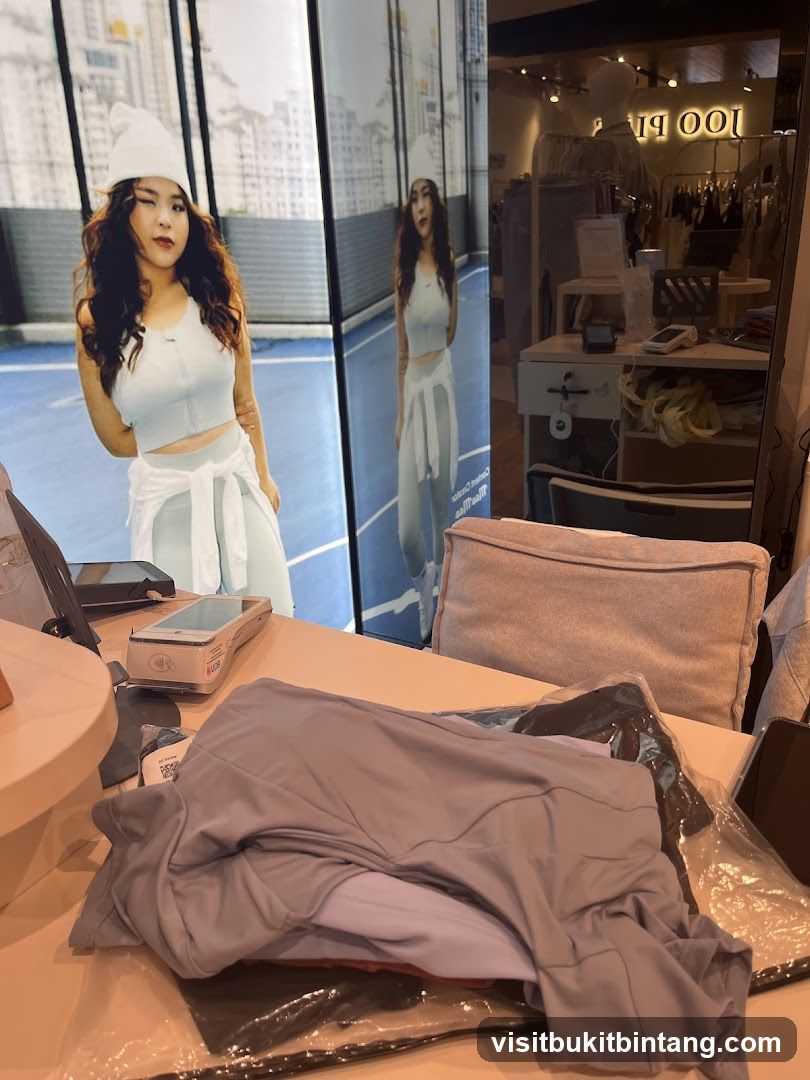 Store Interior with Clothing Display