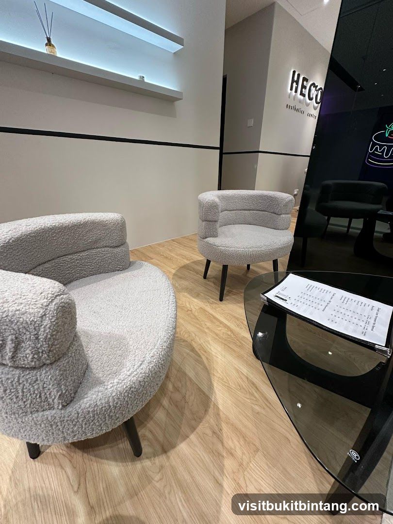 Waiting Area with Menu
