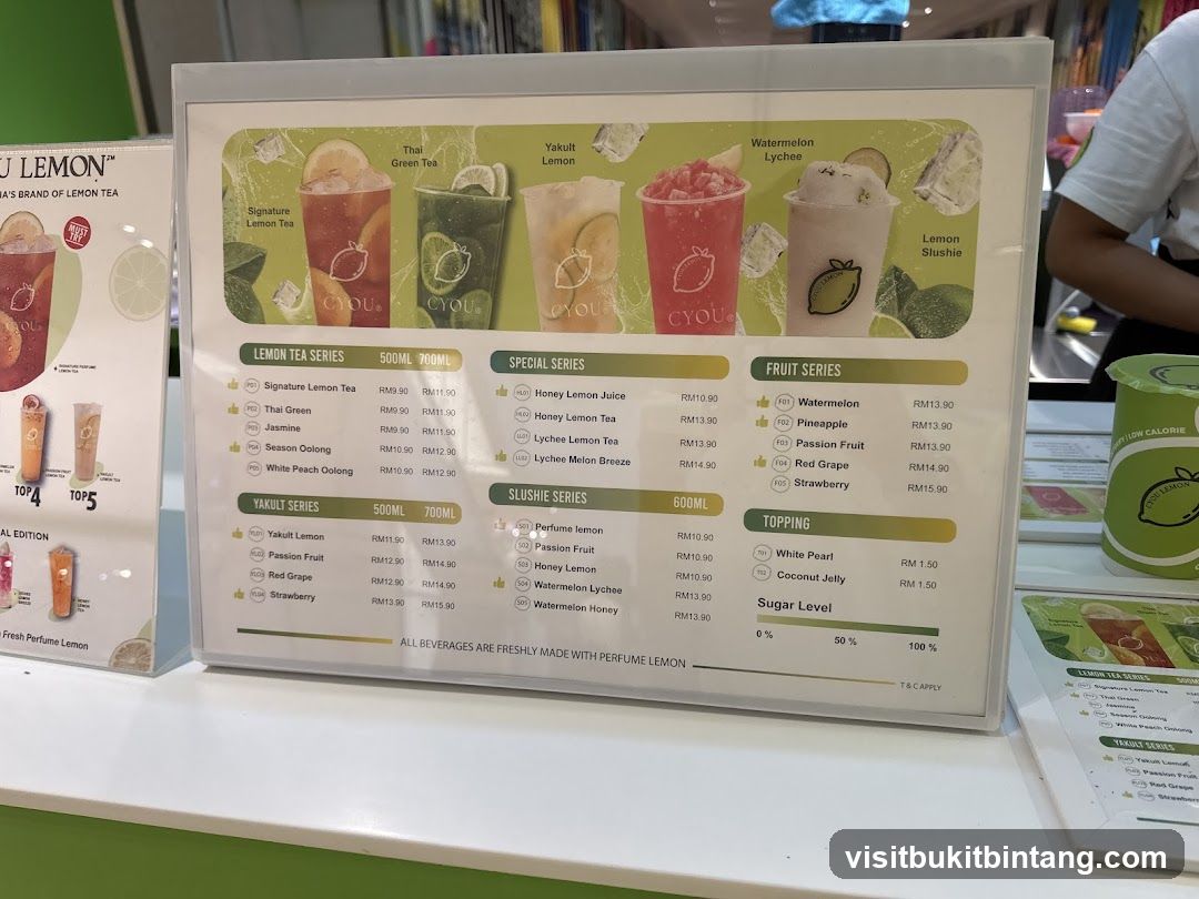 CYOU Lemon Menu