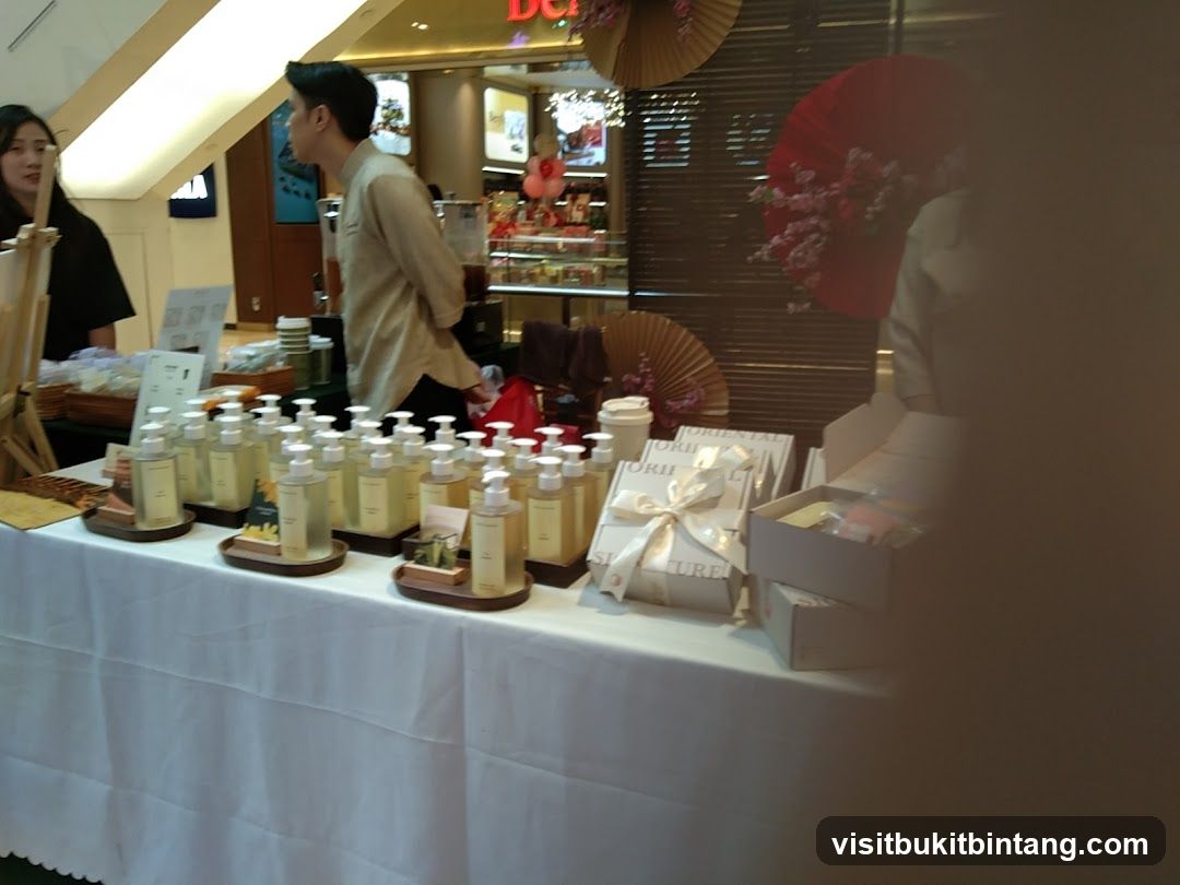 Product display with staff