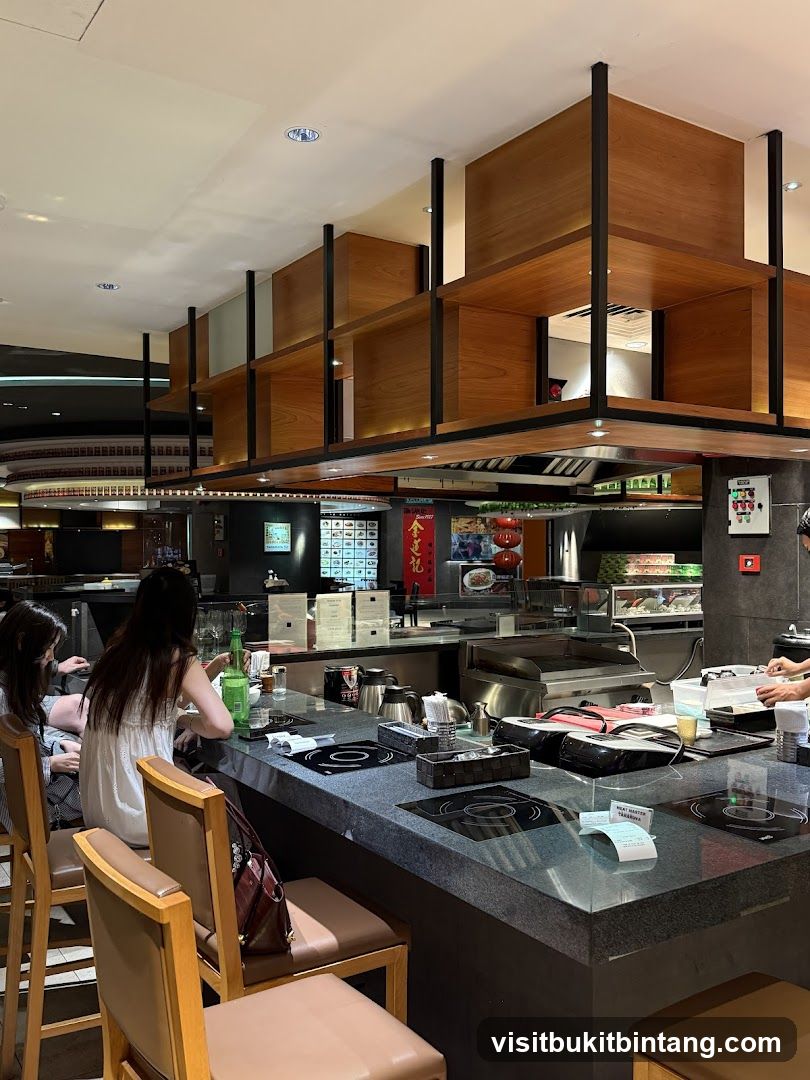 Restaurant Interior with Bar Seating