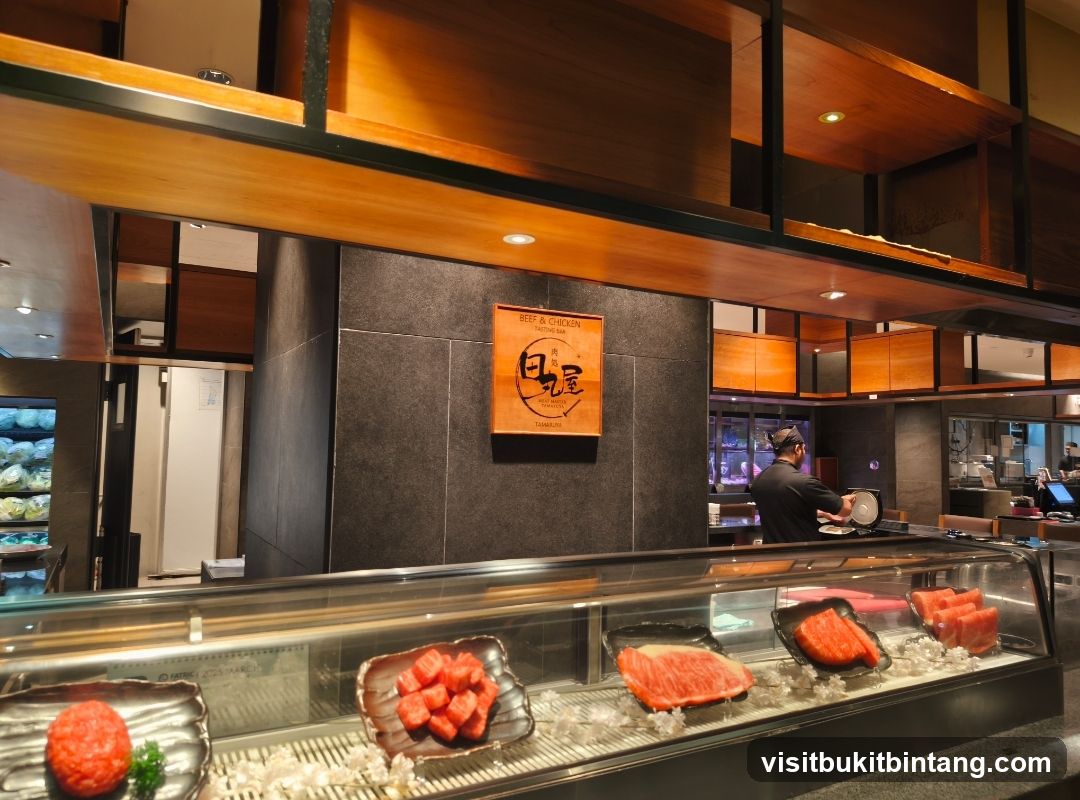 Meat Display at a Restaurant