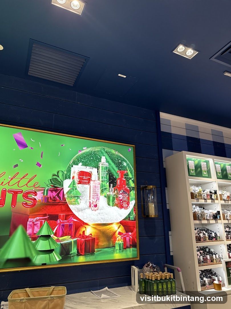 Christmas Display with Products