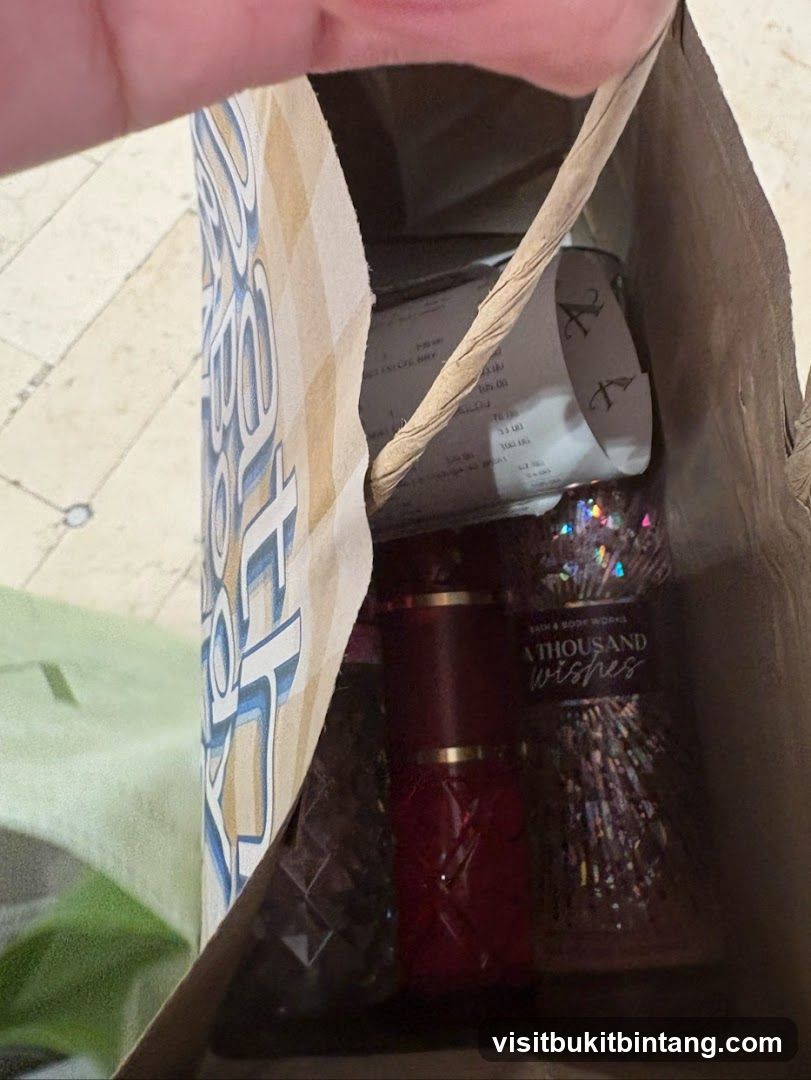 Shopping Bag with Products