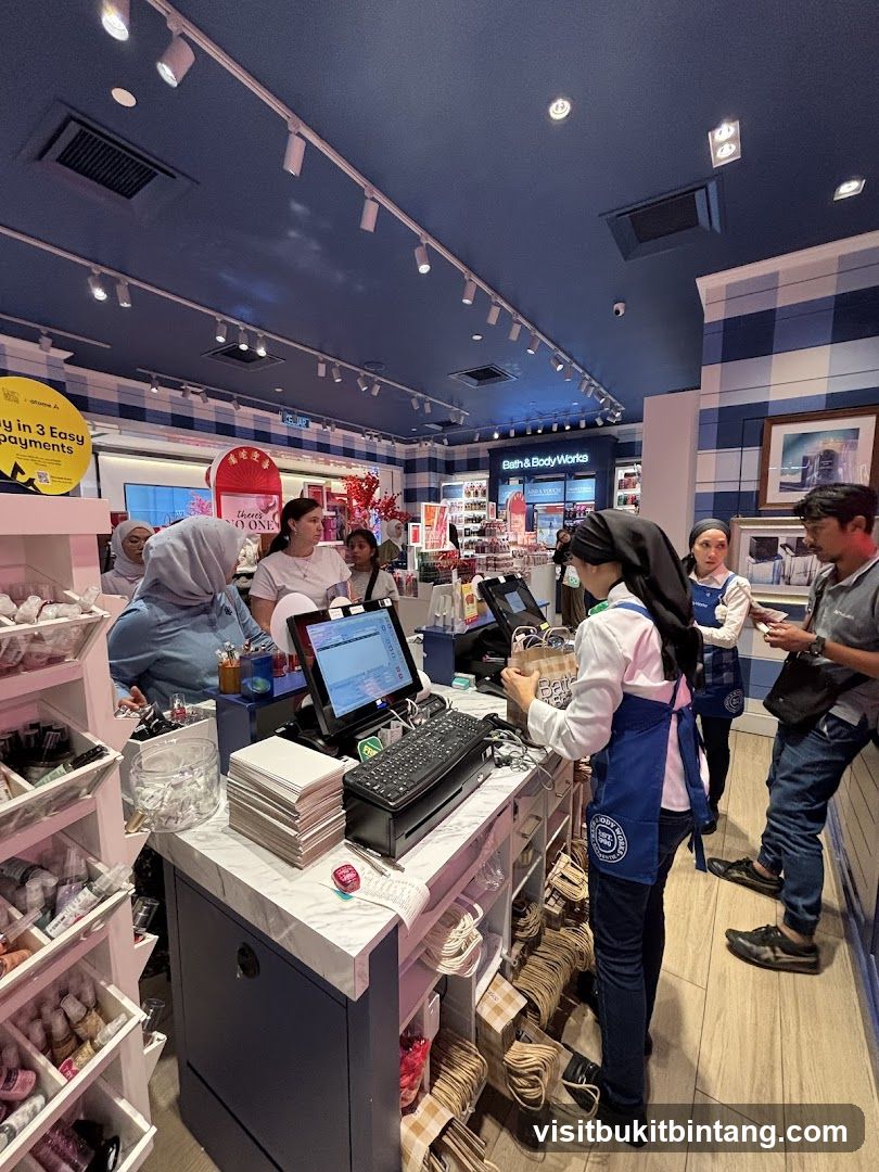 Checkout Counter at Bath & Body Works