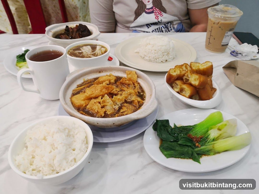 Table with various dishes