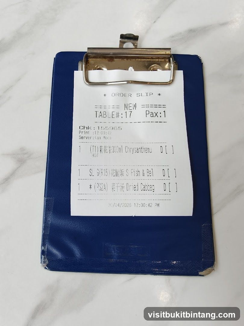 Order Slip
