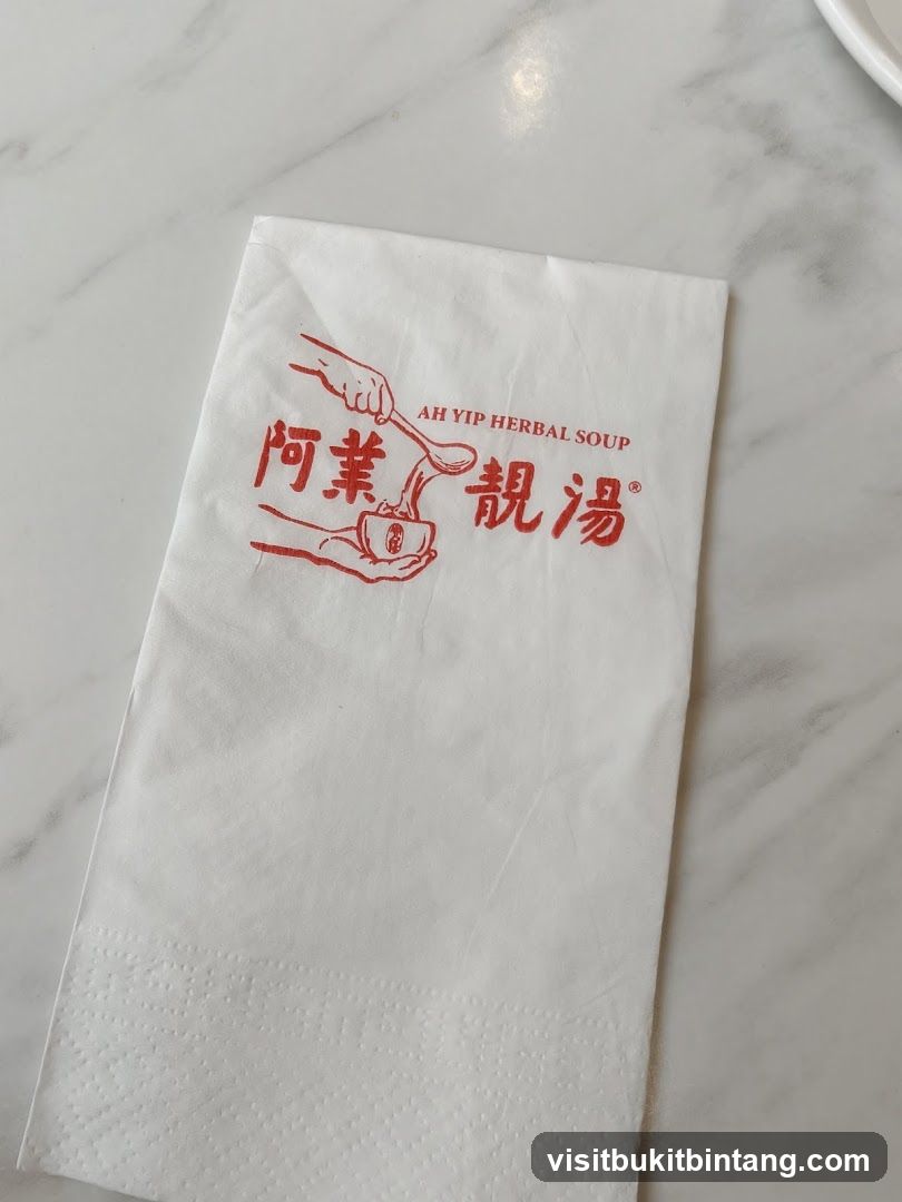 Napkin with logo