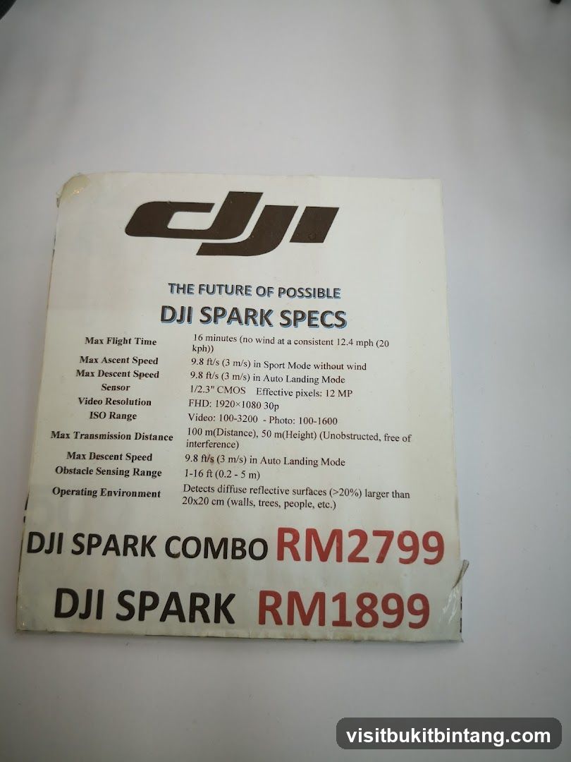 DJI Spark Specs and Pricing